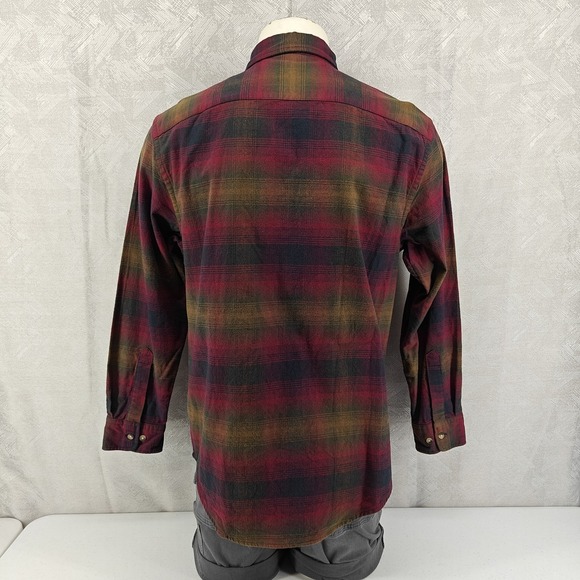 Pendleton Mason Shirt Men Medium Flannel Shadow Plaid Button Long Sleeve Western - Picture 3 of 12